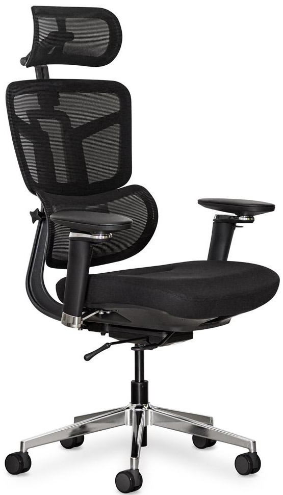 Крісло офісне Mealux S4 Air Fabric Black (HF-S4 F/B)